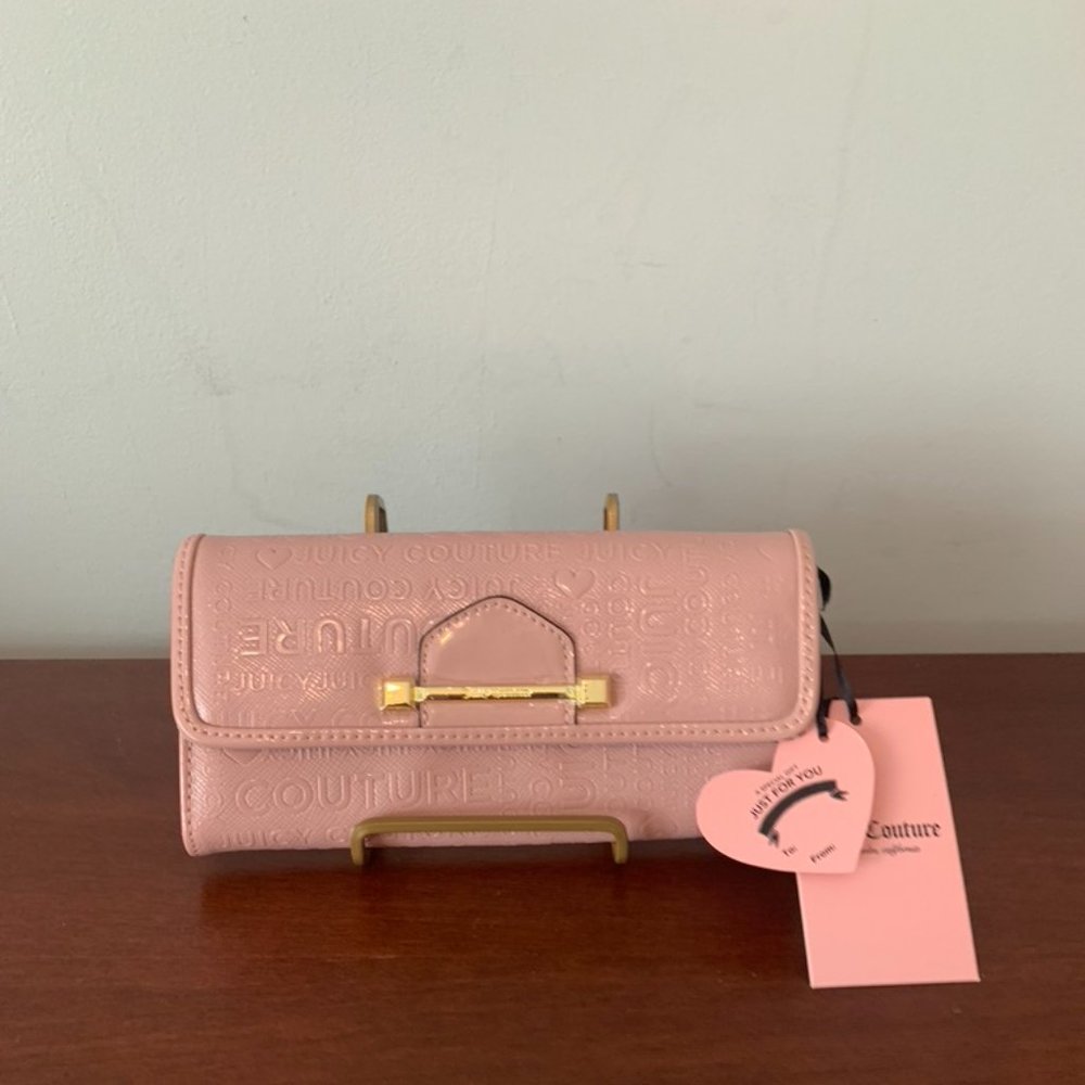Juicy Couture Blush Flap Clutch / Wallet--New with Tags